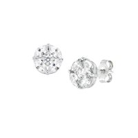 Boucles d'oreilles Amen Femme Aura in Argent Zircone EKABBZ